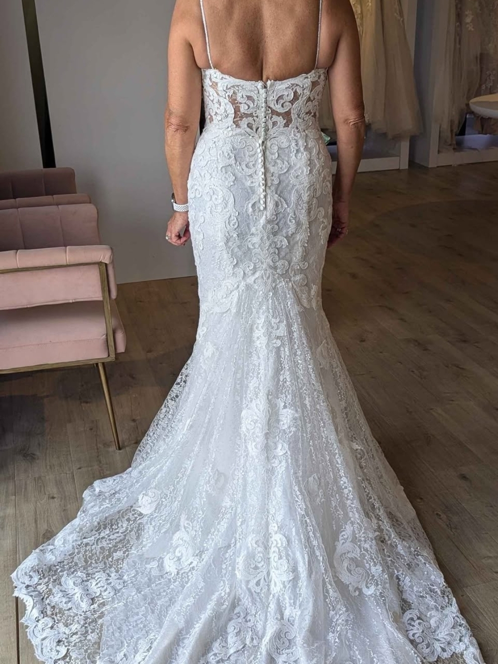 White Lace Maggie Sottero Wedding Dress - Picture 3 of 3